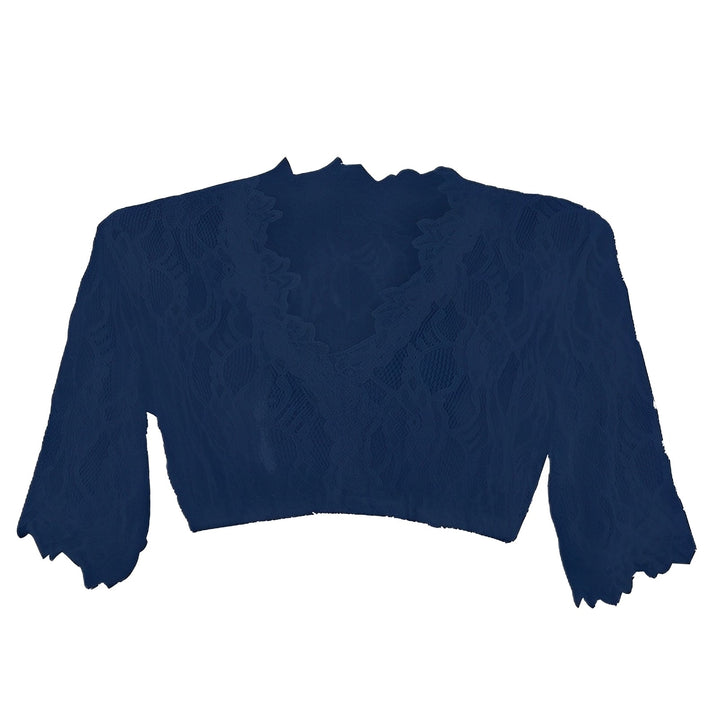 Bonnie - Modische Oktoberfest-Dirndlbluse aus Netzstoff für Damen