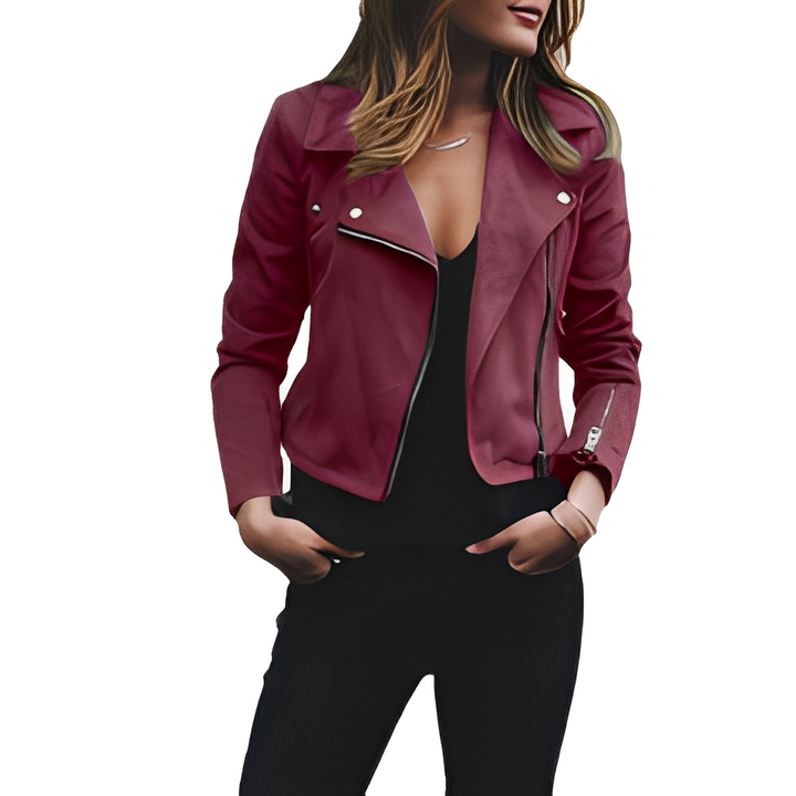 Euphemia - Trendige kurze Damenjacke mit Reverskragen