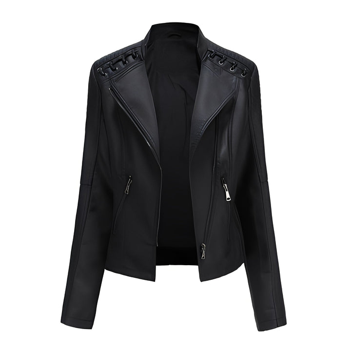 Narelle - Schicke, schmale kurze Frauenlederjacke
