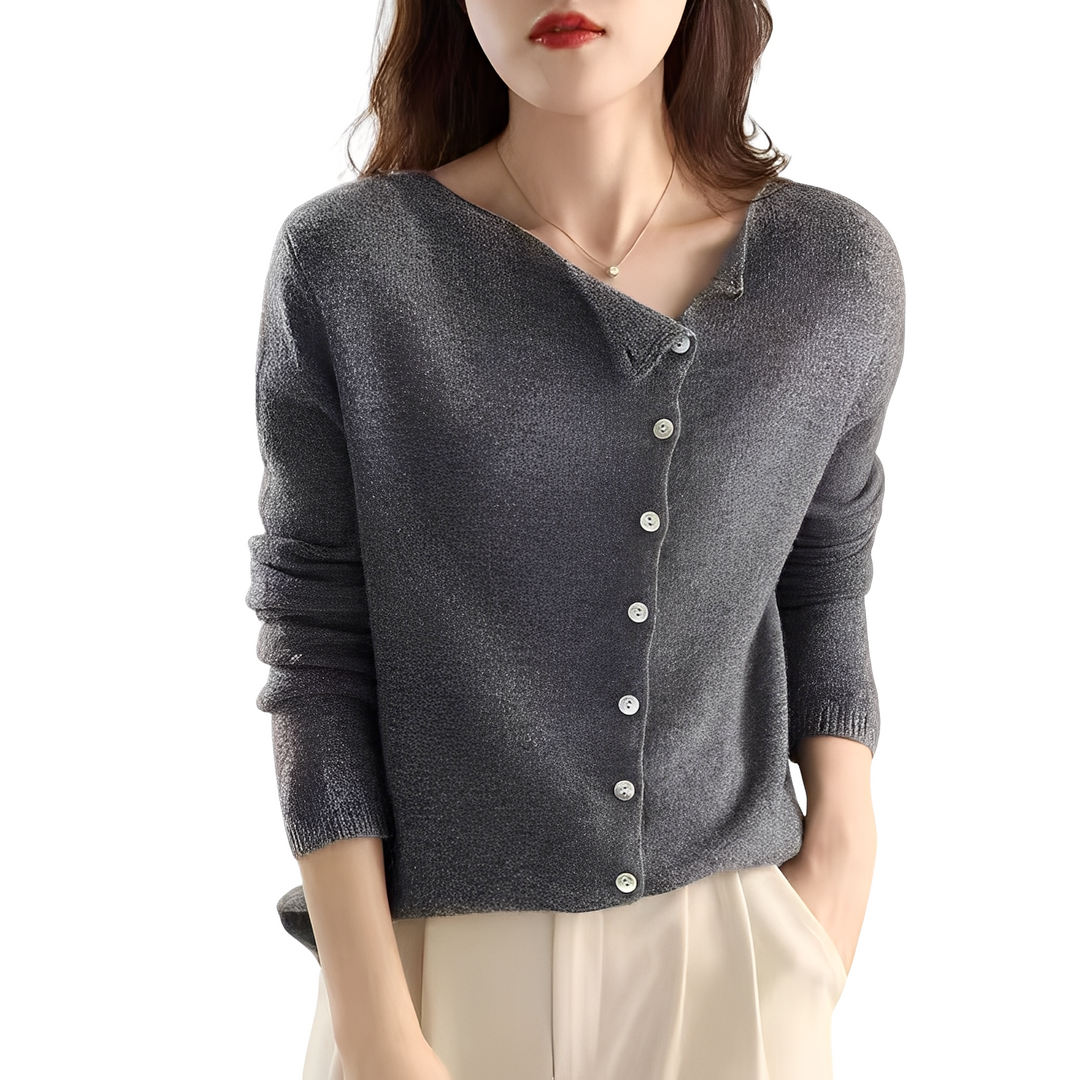 Bethanie - Bequeme lange Wolljacke