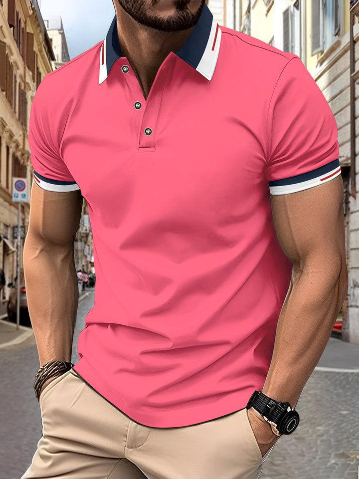 Matthew - Einfaches Herren-Poloshirt mit Knöpfen