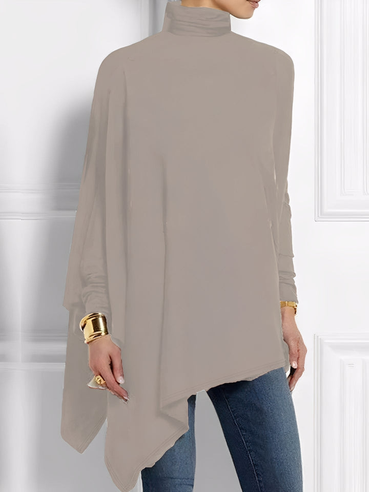 Kalysta - Trendiges schräges Fleece-Top für Frauen