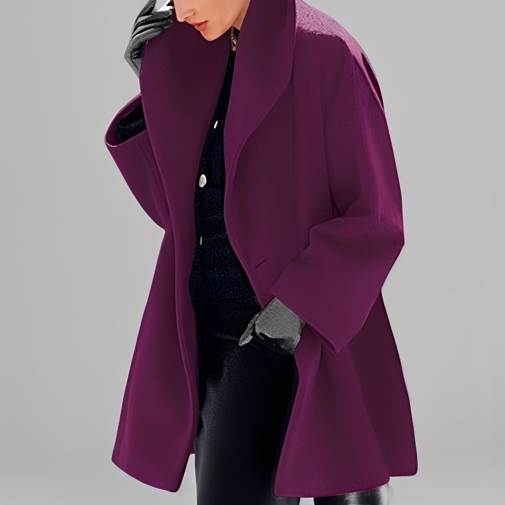 Natalia - Moderne, leger geschnittene Damen-Wolljacke
