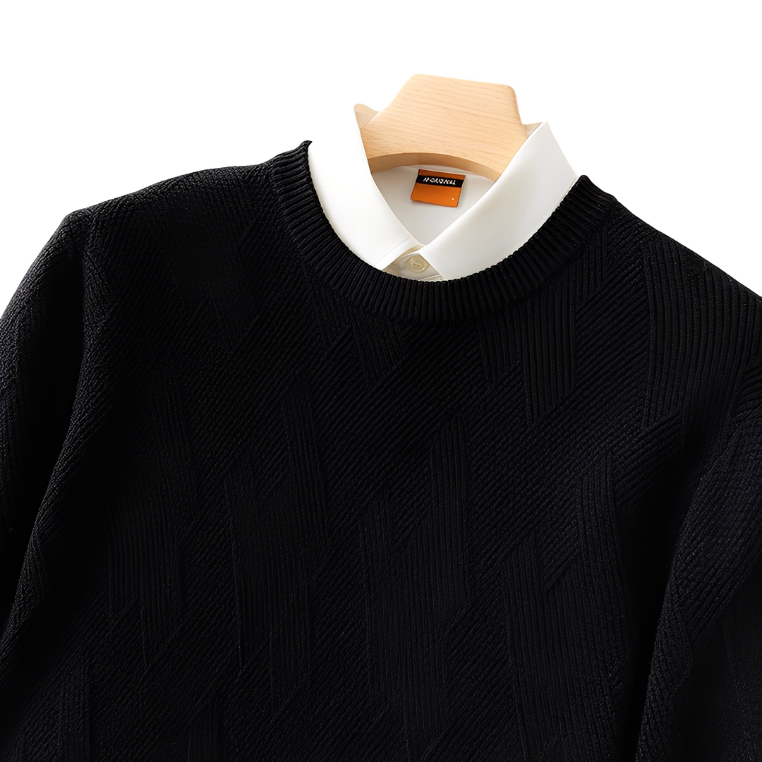 Winfred - Schicker, locker geschnittener Herrenpullover aus Kaschmir