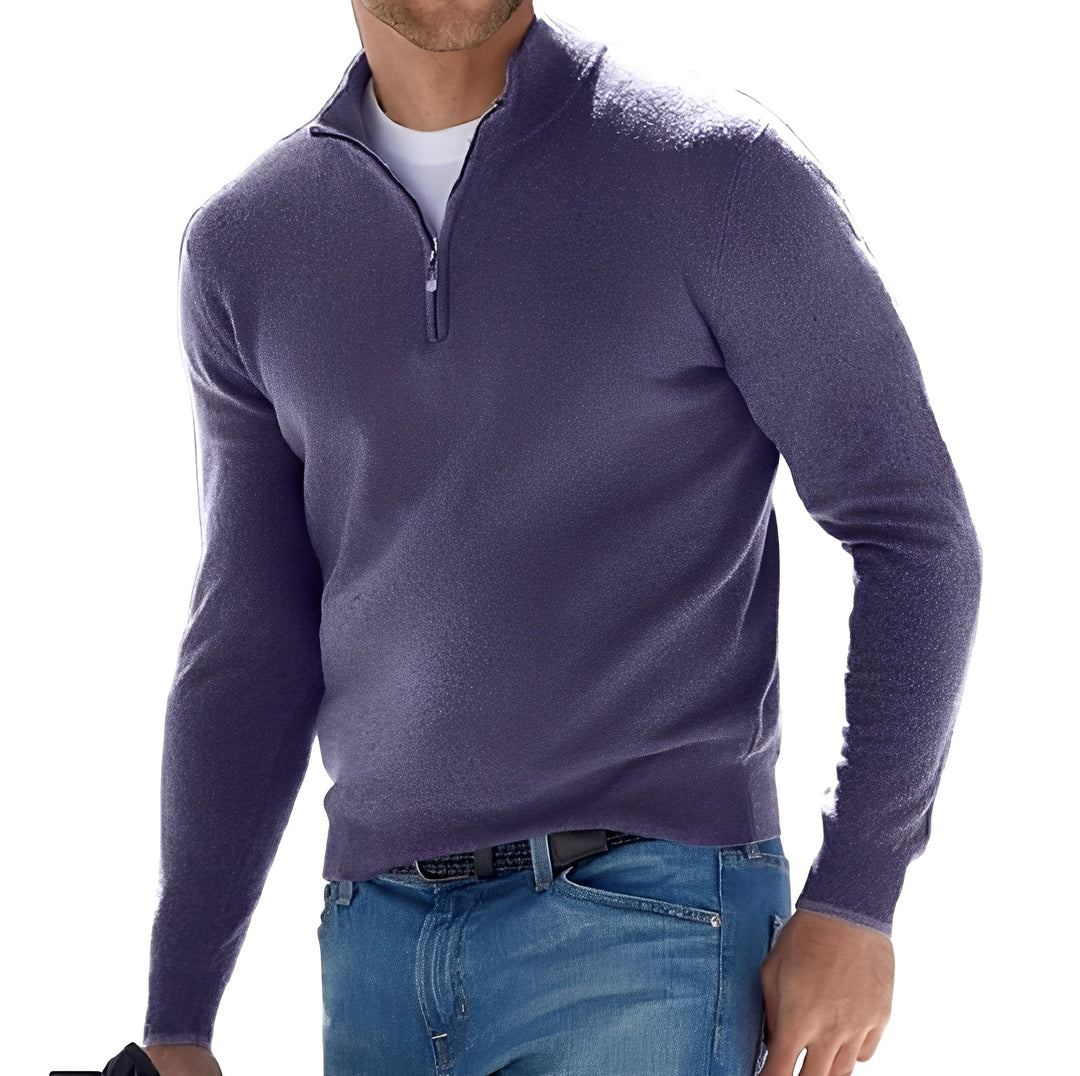 Nash - Herrenpullover mit lockerem Zipper