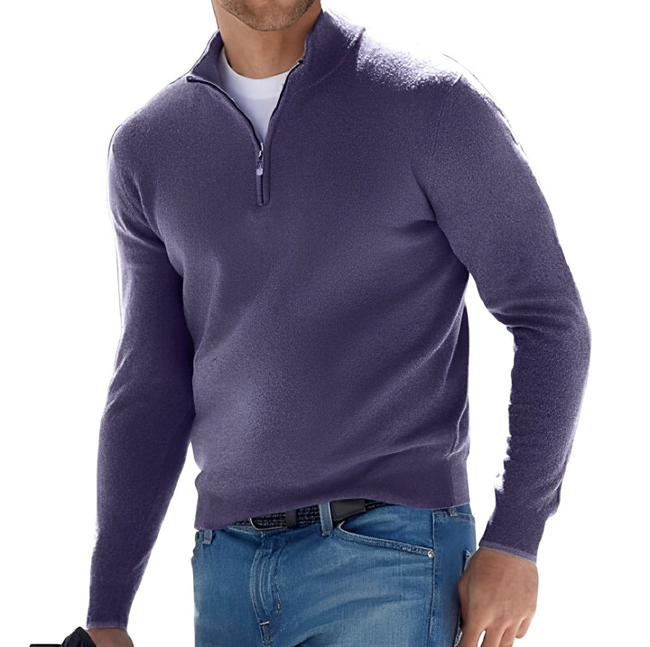 Nash - Herrenpullover mit lockerem Zipper