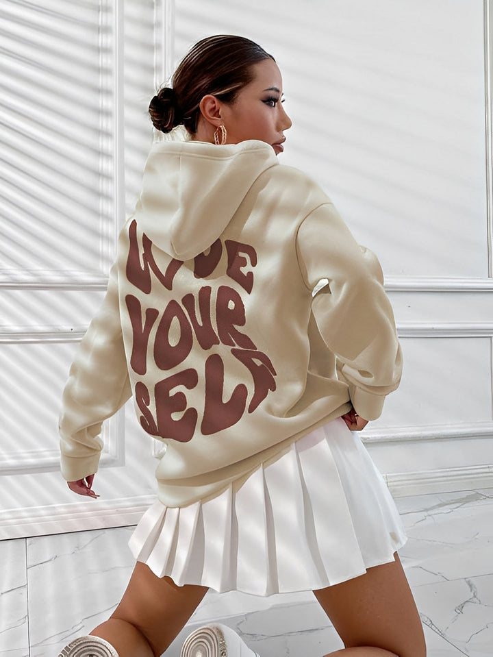 Rebeccah - Bedruckter, weit geschnittener Damen-Hoodie