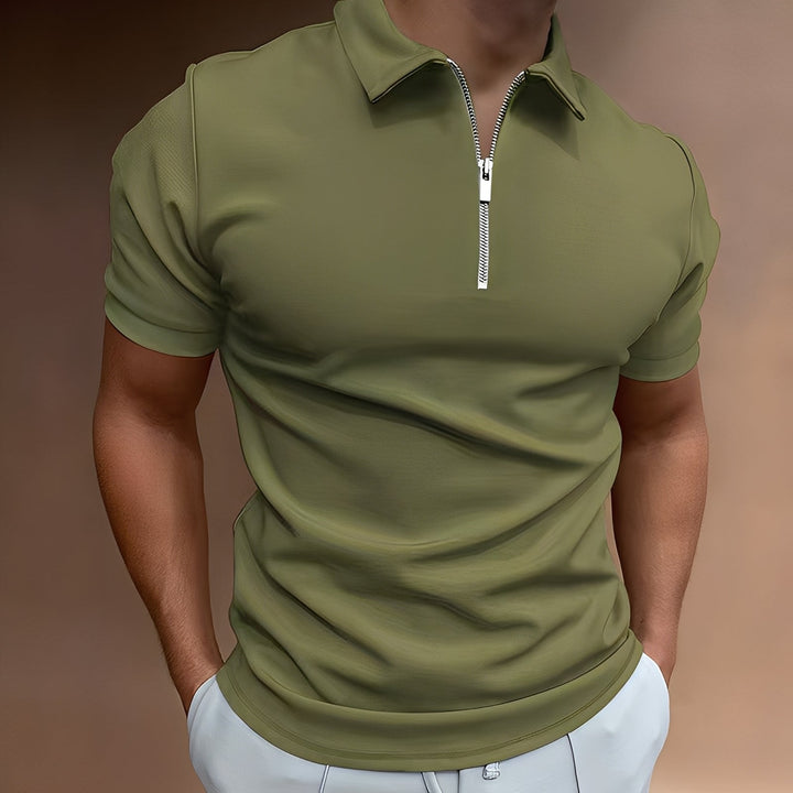 Hubert - Elegantes Polohemd mit Reißverschluss für Herren