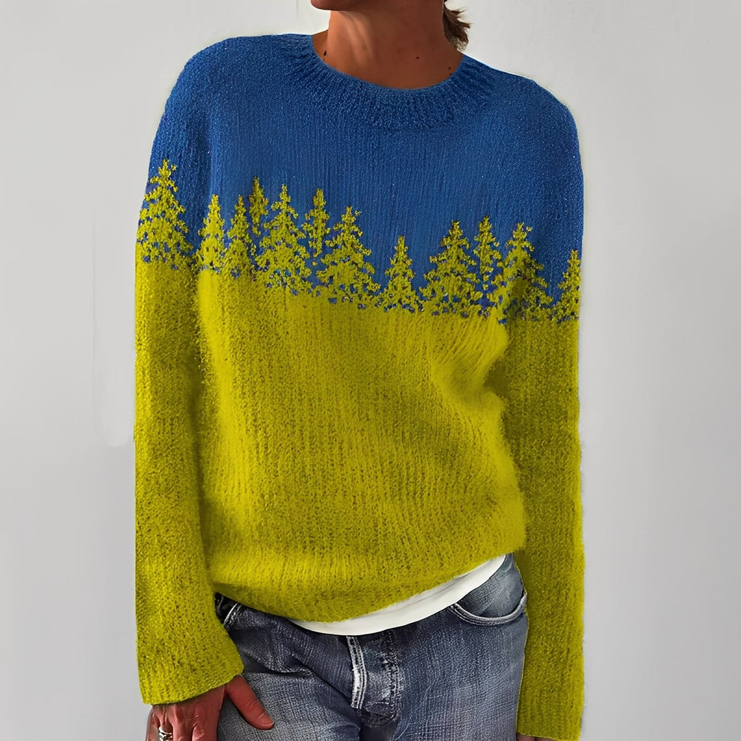Heather - Traditioneller Damenpullover mit Design