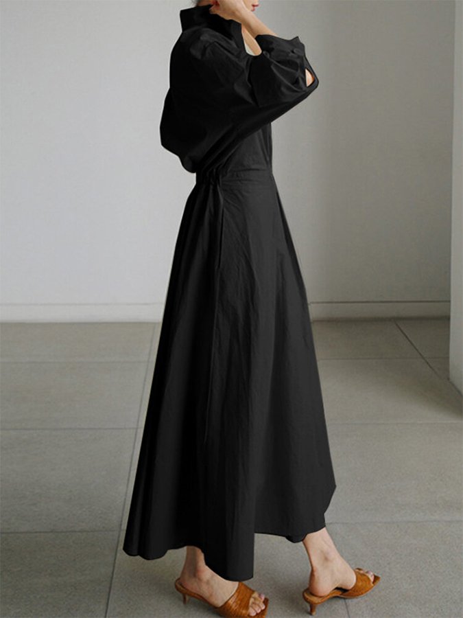 Mejie - Klassisches Hemdkleid mit Knöpfen