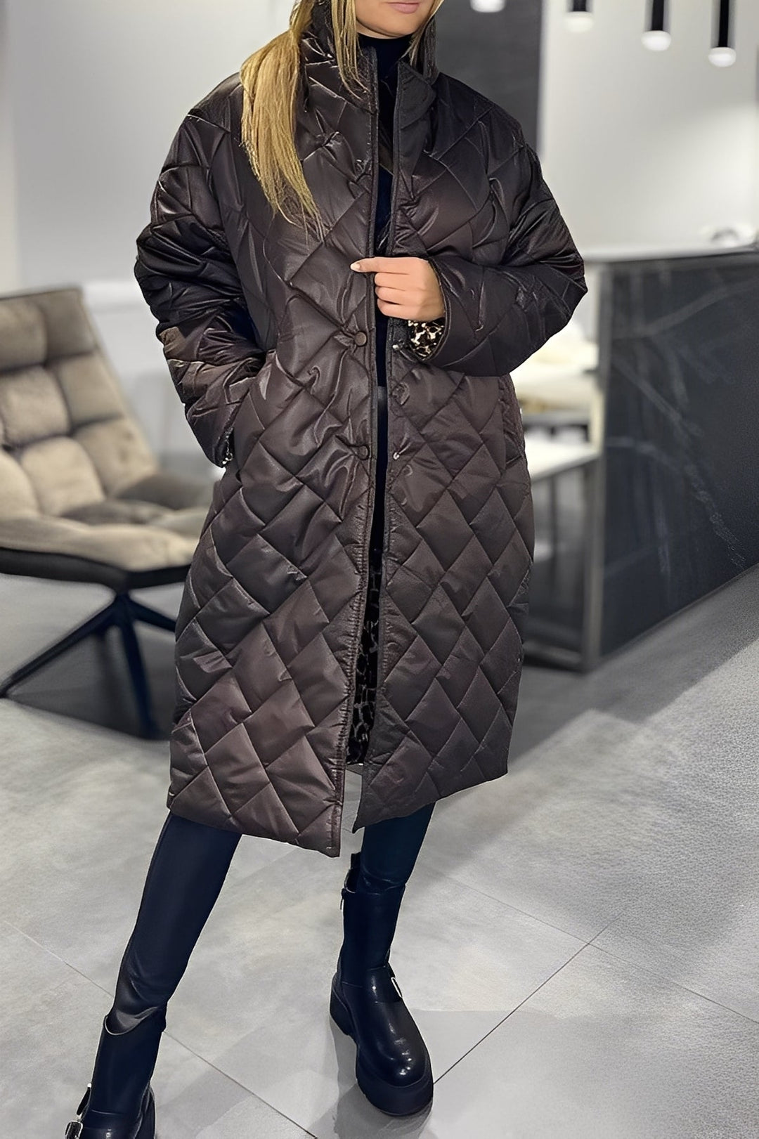 Beverly - Stilvolle, weit geschnittene Daunenjacke für Damen