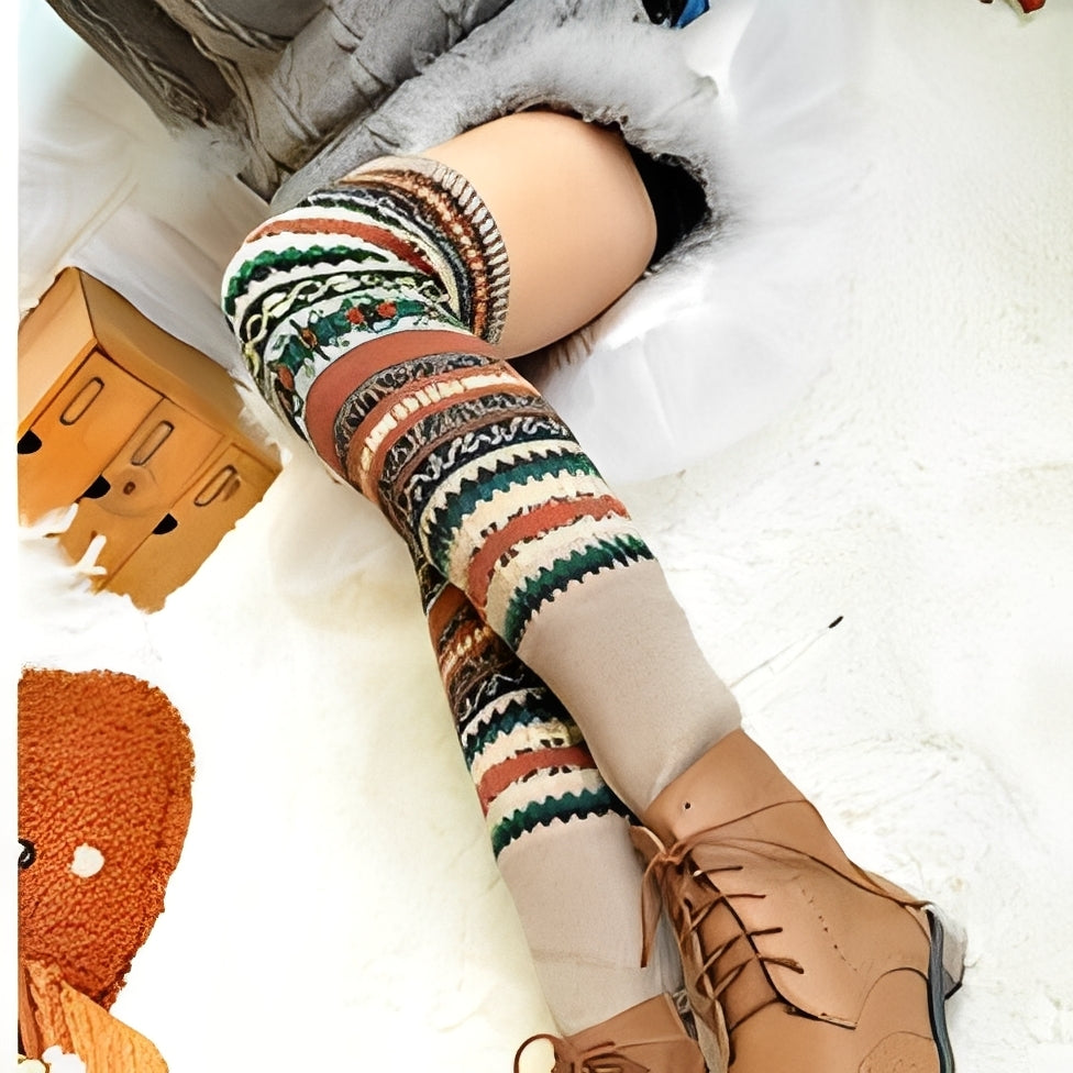 Suzanna - Trendige, warme, dicke Baumwollsocken für Damen