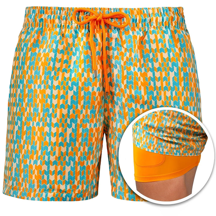 Edric - Stylische Herren-Badeshorts mit Muster