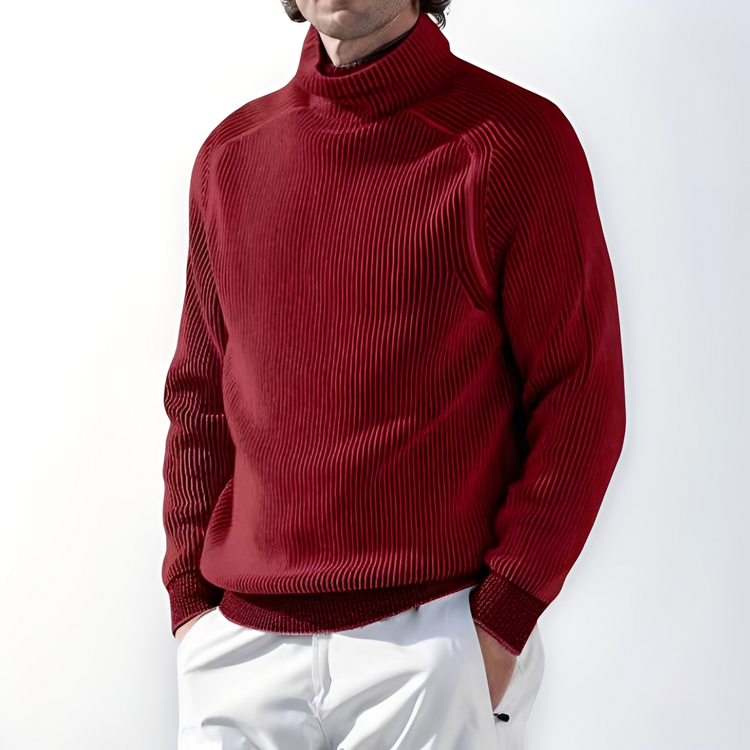 Jarrett - Herren Kaschmirpullover mit hohem Kragen