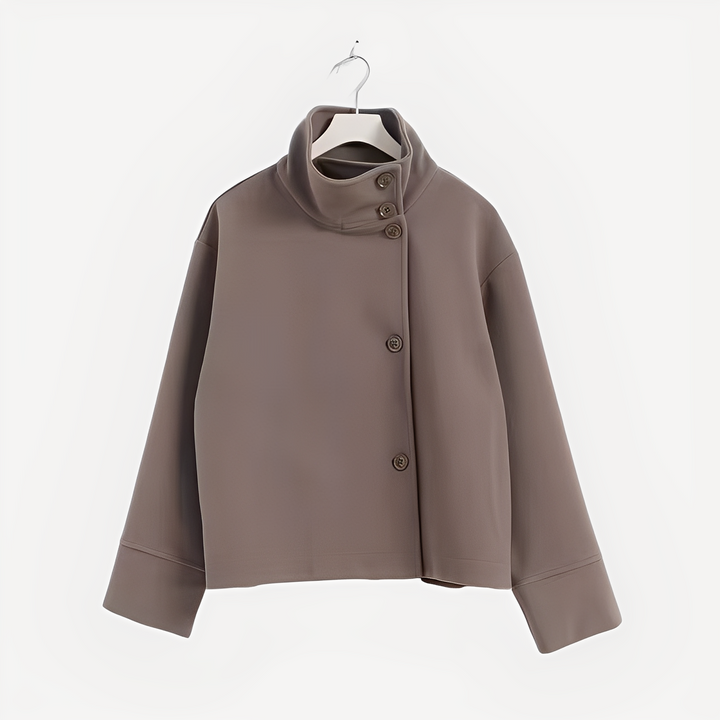 Carolyn - Elegante, einreihige Damenjacke aus Wolle