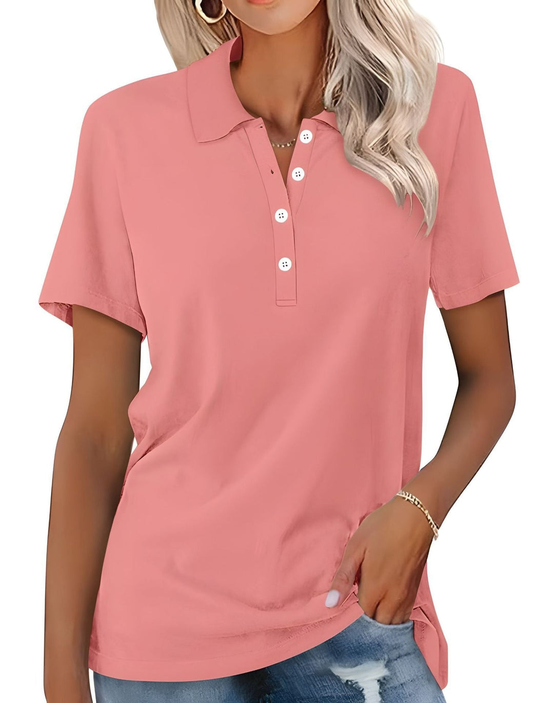 Stella - Bequemes Slim-Fit-Poloshirt für Frauen