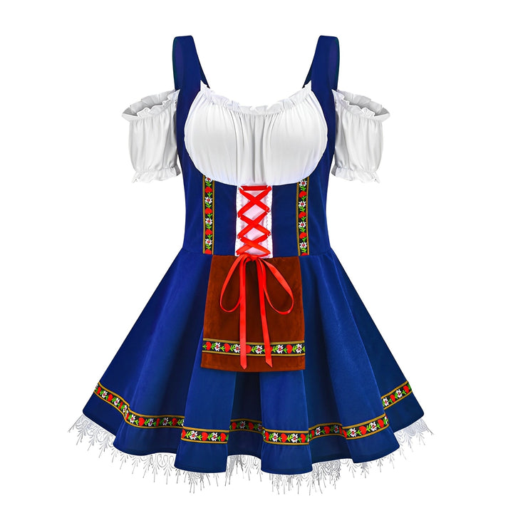Adella - Schickes Oktoberfest-Dirndl kurzes Kleid für Damen