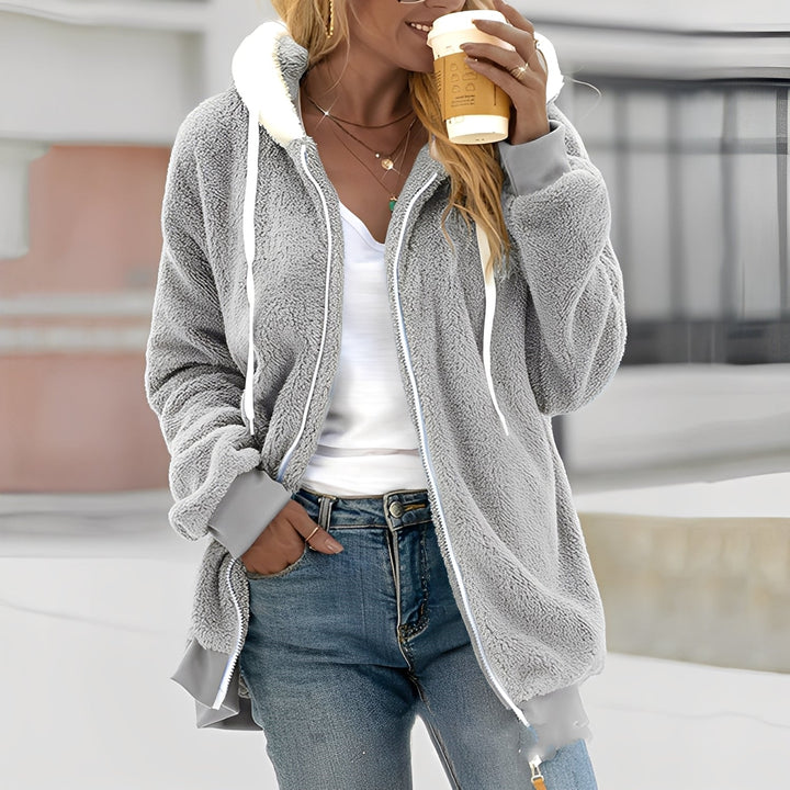 Rheanna - Damen Kapuzen-Fleecejacke für Gemütlichkeit