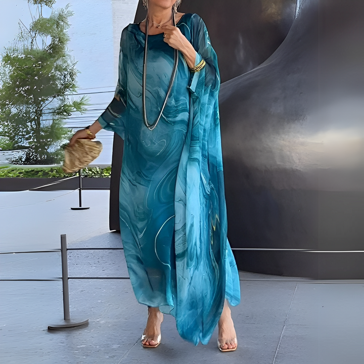 Emory - Zeitgemäßes Damenkleid aus Seidenchiffon