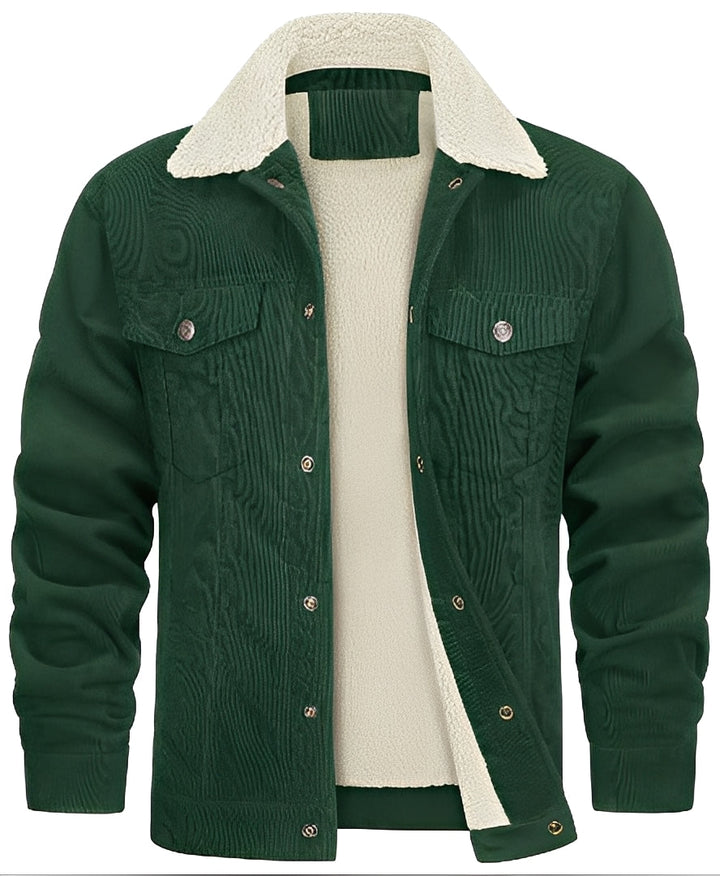Mack - Klassische Cord-Plüschjacke für Herren