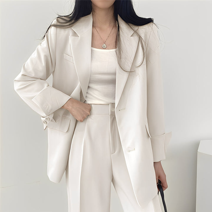 Alethea - Schickes Set aus weiter Jacke und Hose für Damen