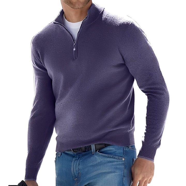 Fredric - Gemütlicher Herrenpullover mit Zipper
