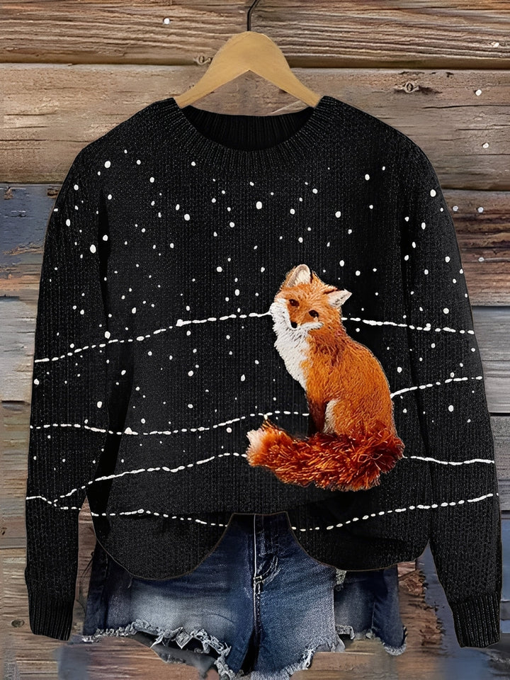 Tawnee - Warmer Wollpulli mit Print für Damen