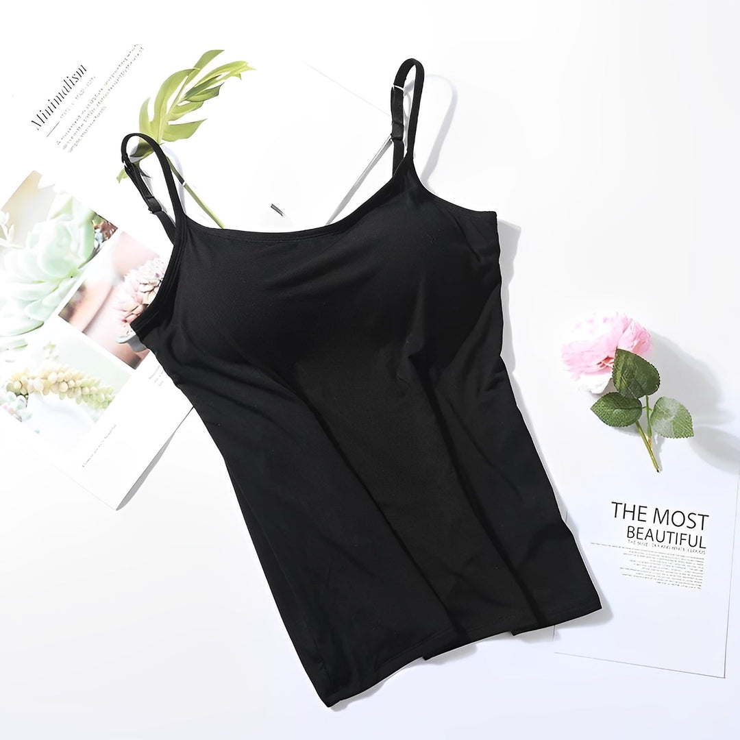 Elfrieda - Leichtes, angenehmes Top mit eingebautem BH für Damen