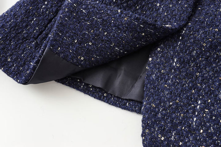 Daphne - Slim-Fit Weste mit Perlenverziertem Gürtel