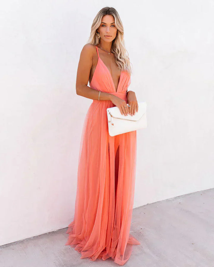 Lilibeth – Langes Kleid Zarte Blüte