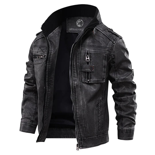 Franky - Klassische Männer Lederjacke