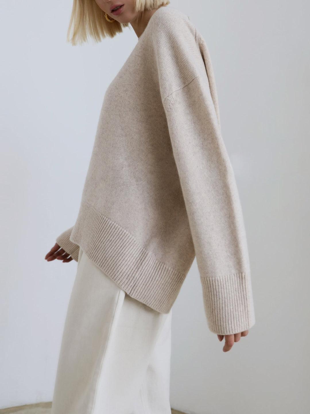 Amara – Übergrößen Pullover „Zuckerwatte“