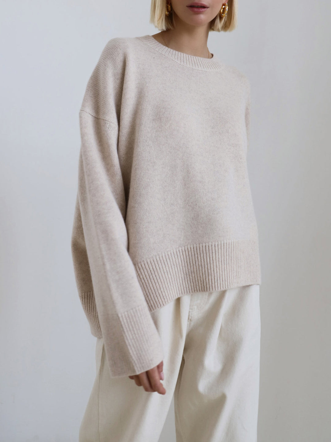 Amara – Übergrößen Pullover „Zuckerwatte“