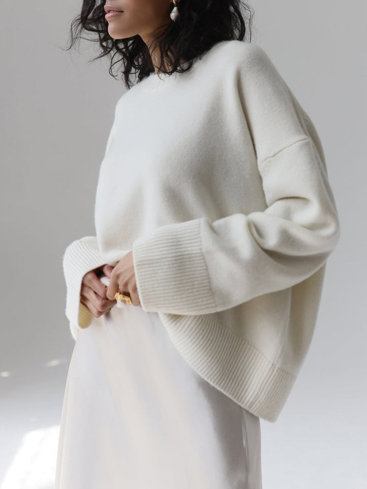 Amara – Übergrößen Pullover „Zuckerwatte“