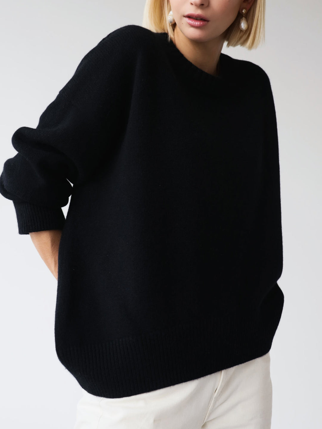 Amara – Übergrößen Pullover „Zuckerwatte“