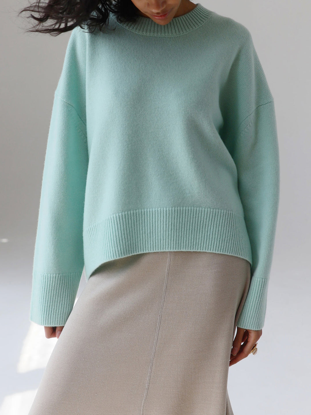 Amara – Übergrößen Pullover „Zuckerwatte“