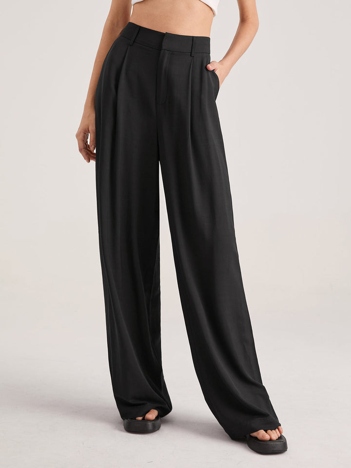 Nadia – Hochtaillierte Faltenhose