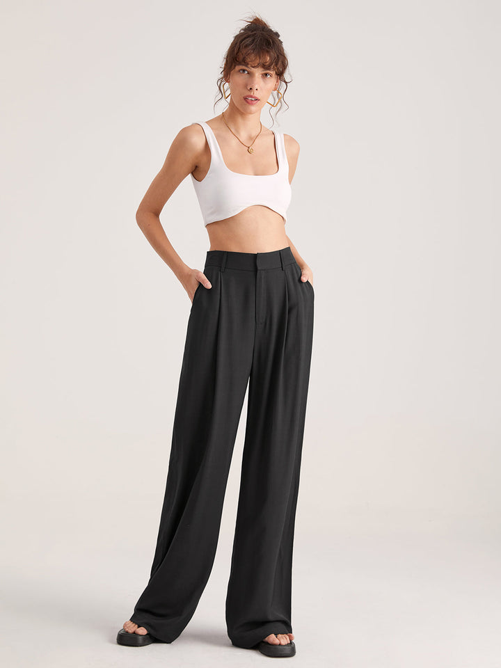 Nadia – Hochtaillierte Faltenhose