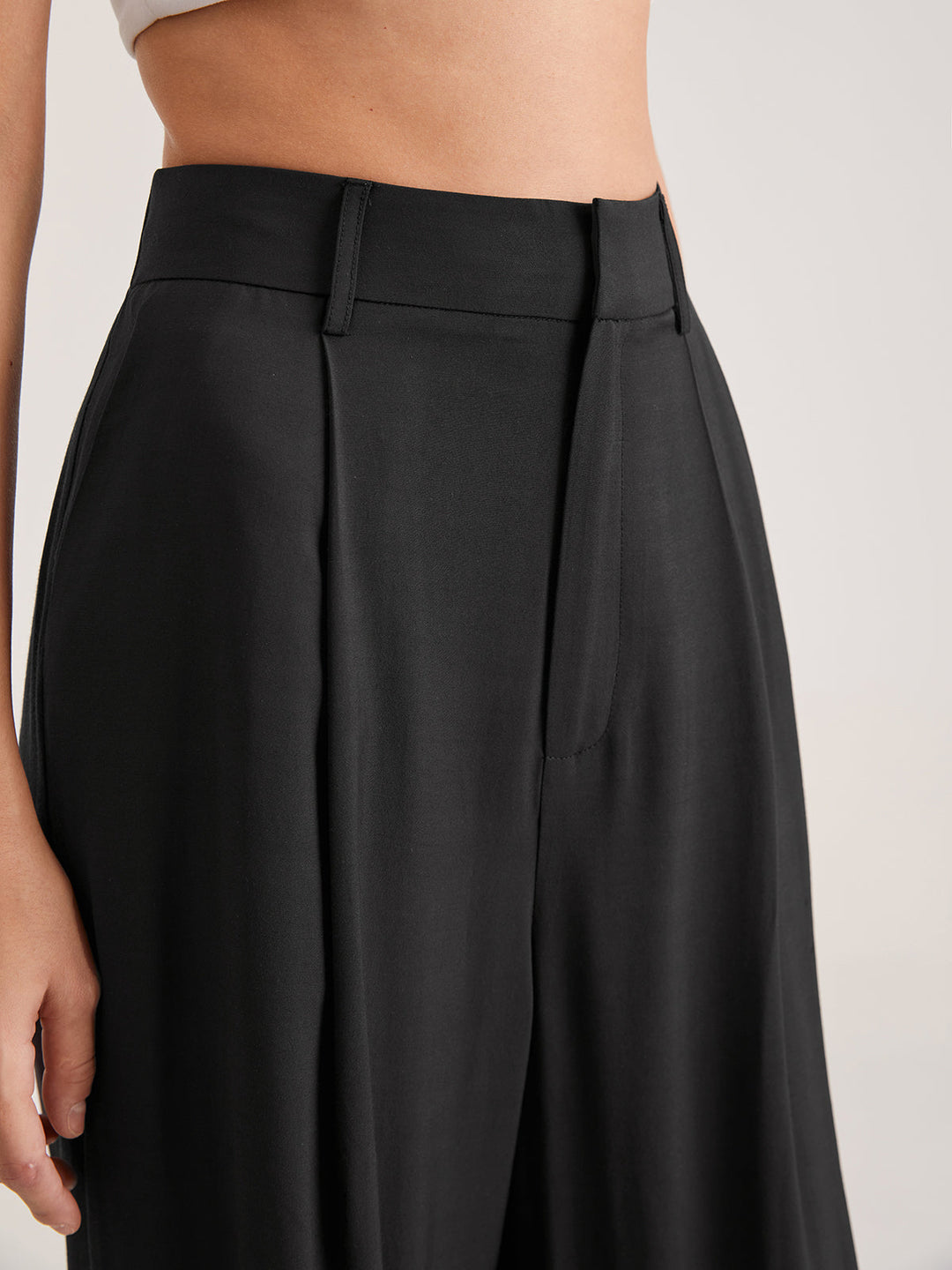 Nadia – Hochtaillierte Faltenhose