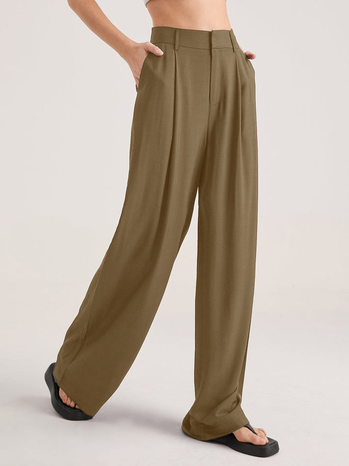 Nadia – Hochtaillierte Faltenhose