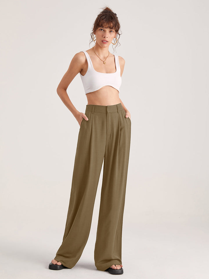 Nadia – Hochtaillierte Faltenhose