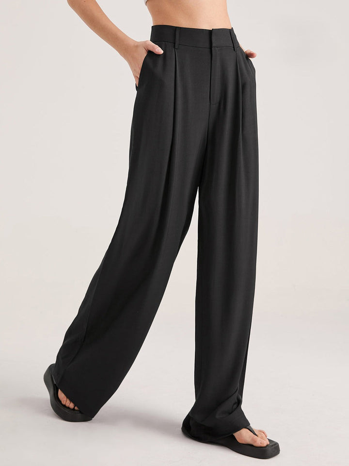 Nadia – Hochtaillierte Faltenhose