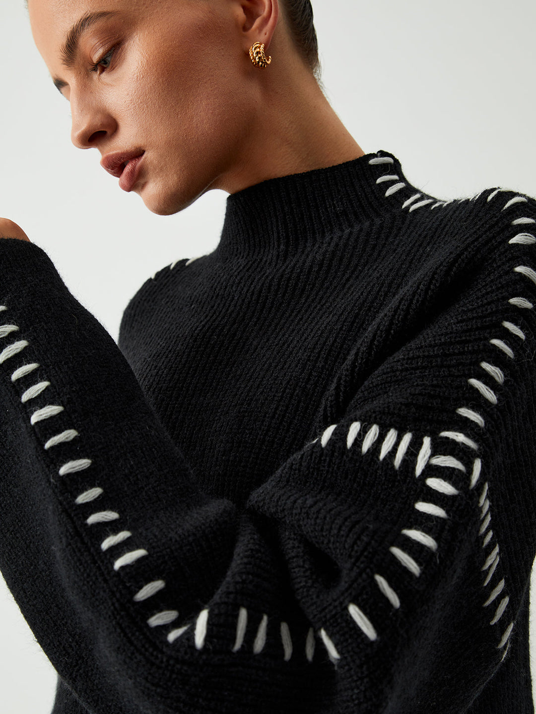 Theresa – Weit geschnittener Rollkragenpullover