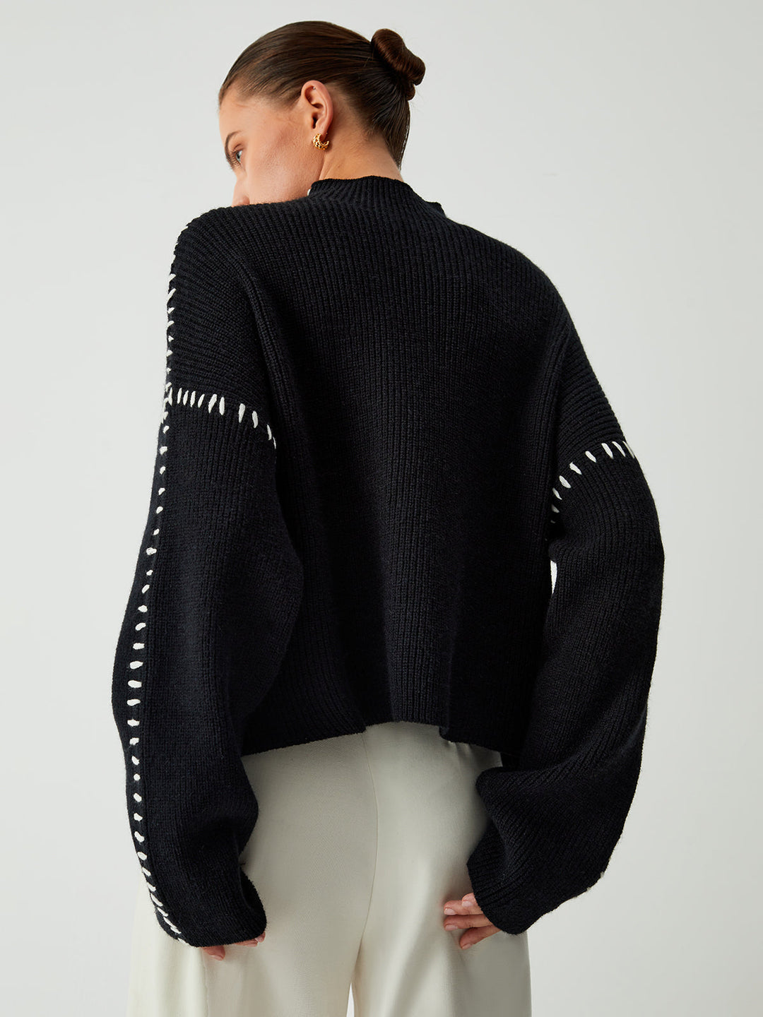 Theresa – Weit geschnittener Rollkragenpullover
