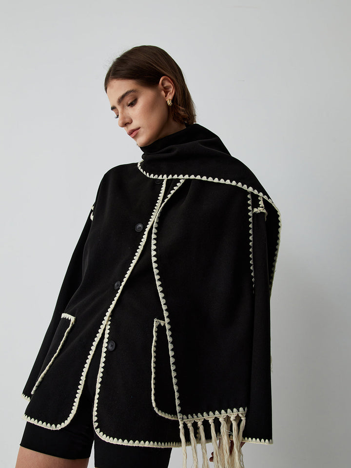 Elodie – Jacke mit Schal