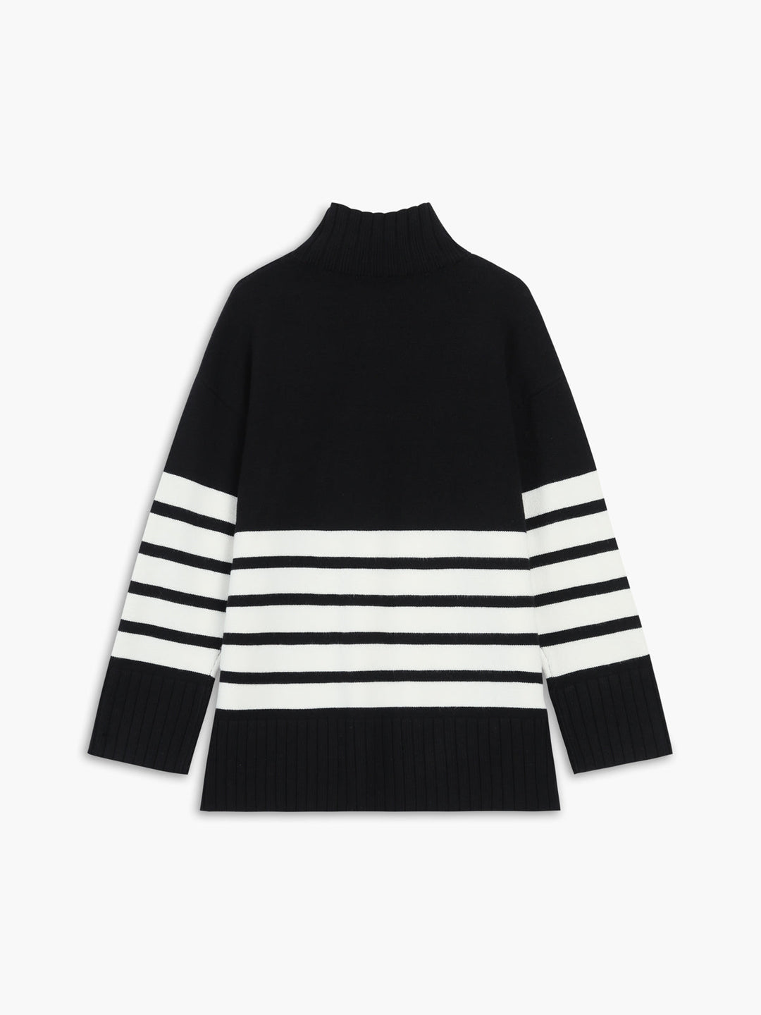 Colette – Gestreifter Mock-Neck-Pullover