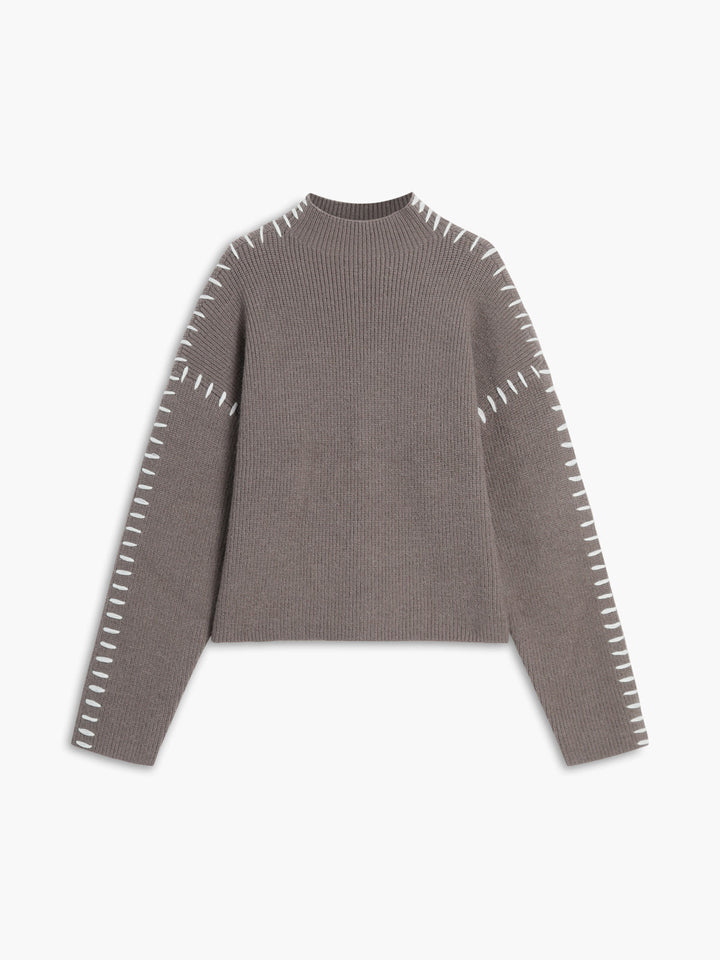 Theresa – Weit geschnittener Rollkragenpullover