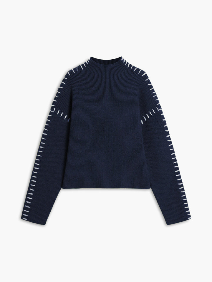 Theresa – Weit geschnittener Rollkragenpullover