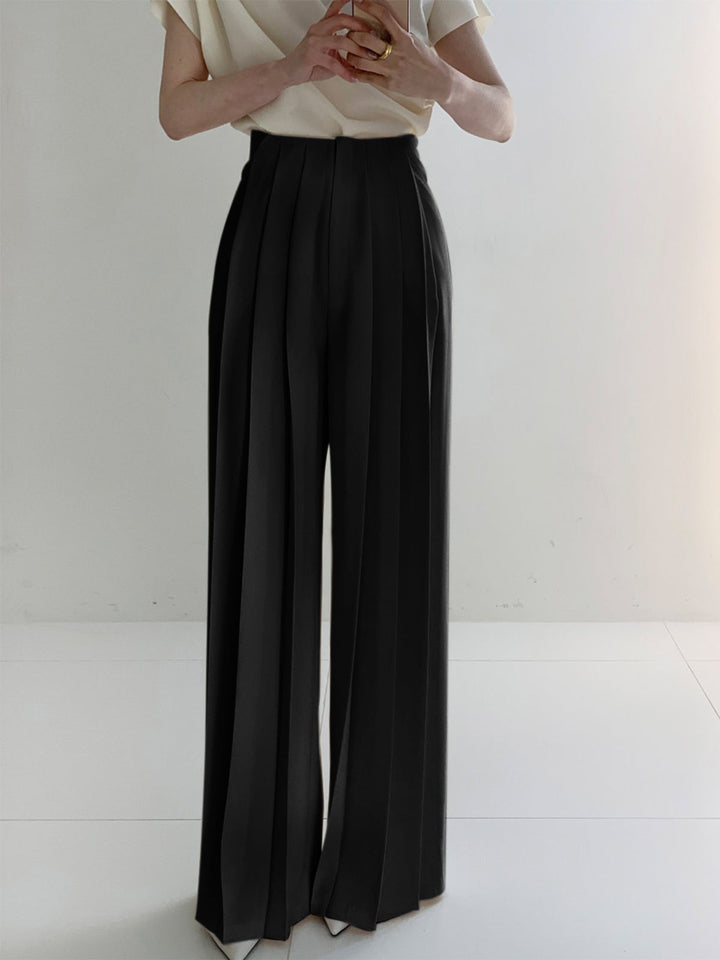 Marlene – Plissee-Hose mit hoher Taille