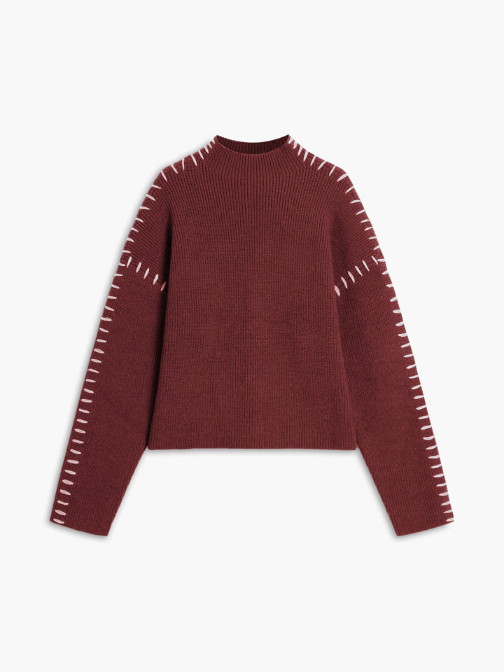 Theresa – Weit geschnittener Rollkragenpullover